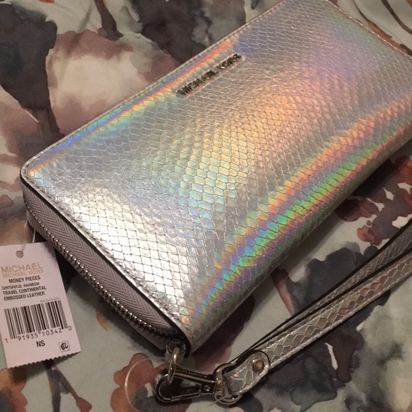 Holographic michael kors wallet Clearance